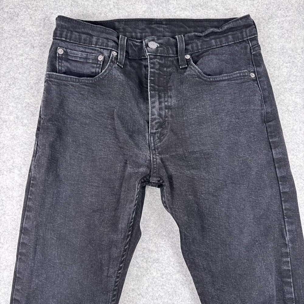 Levis 512 Jeans Mens 32x32 (28x29) Black Slim Taper Stretch Denim WaterLess